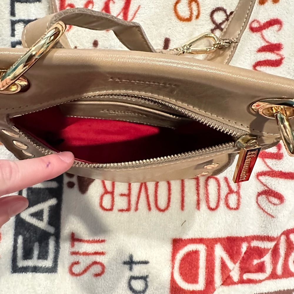 Nude; Hammitt; Tony Small; Leather Cross Body Bag